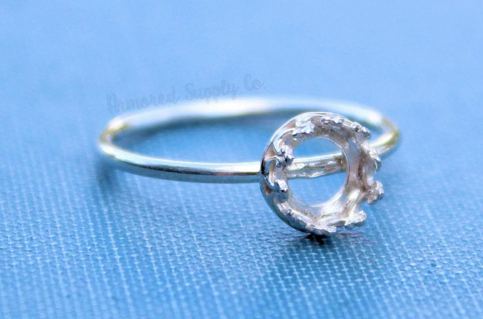 6mm Crown Bezel Ring blank