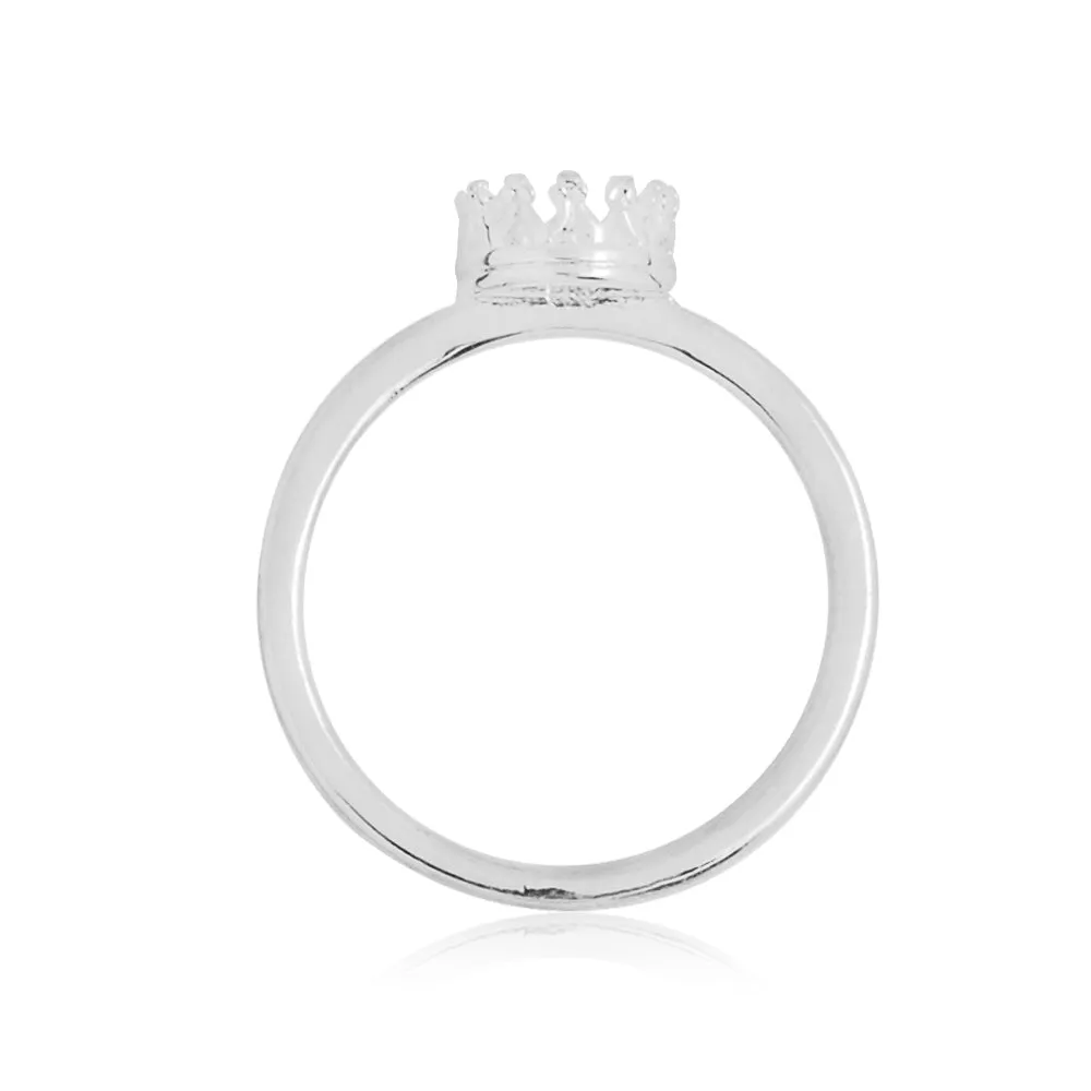6mm Silver Plated Crown Cup Ring Blank Bases,Ring Bezel Cup for Cabochon,Zinc Alloy,sold 5pcs/lot