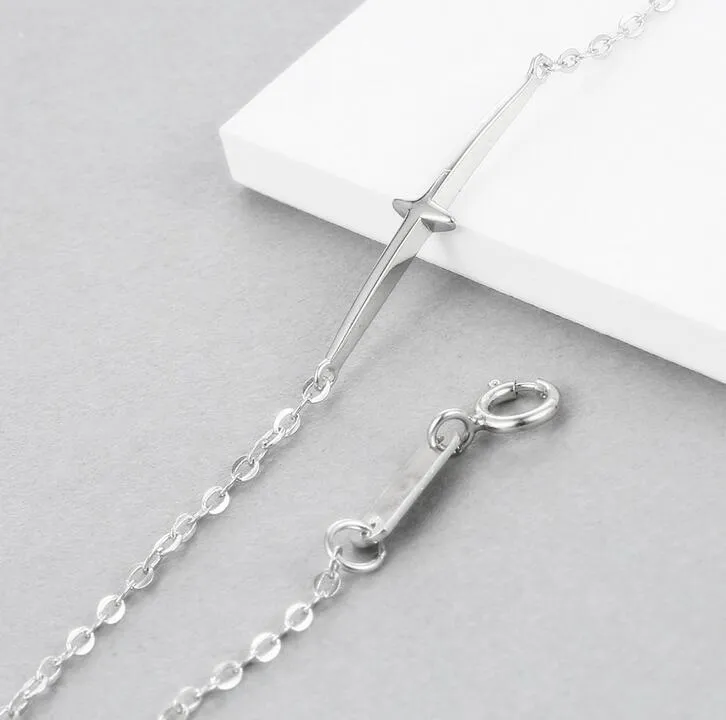 925 Sterling Silver Cross Bracelet For Women
