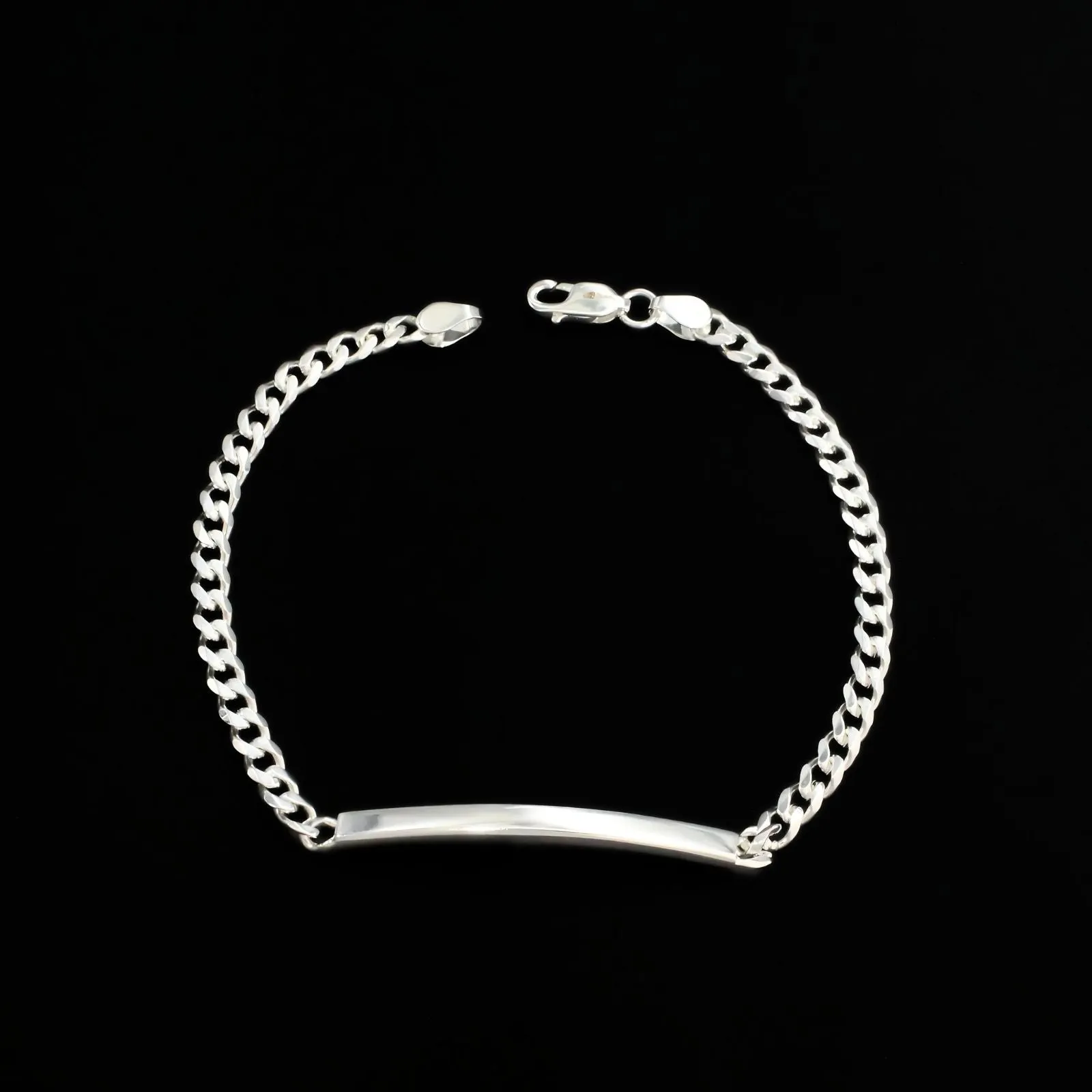 925 Sterling Silver Men's Thinnest Cuban Bracelet Man Jewelry 8.5"