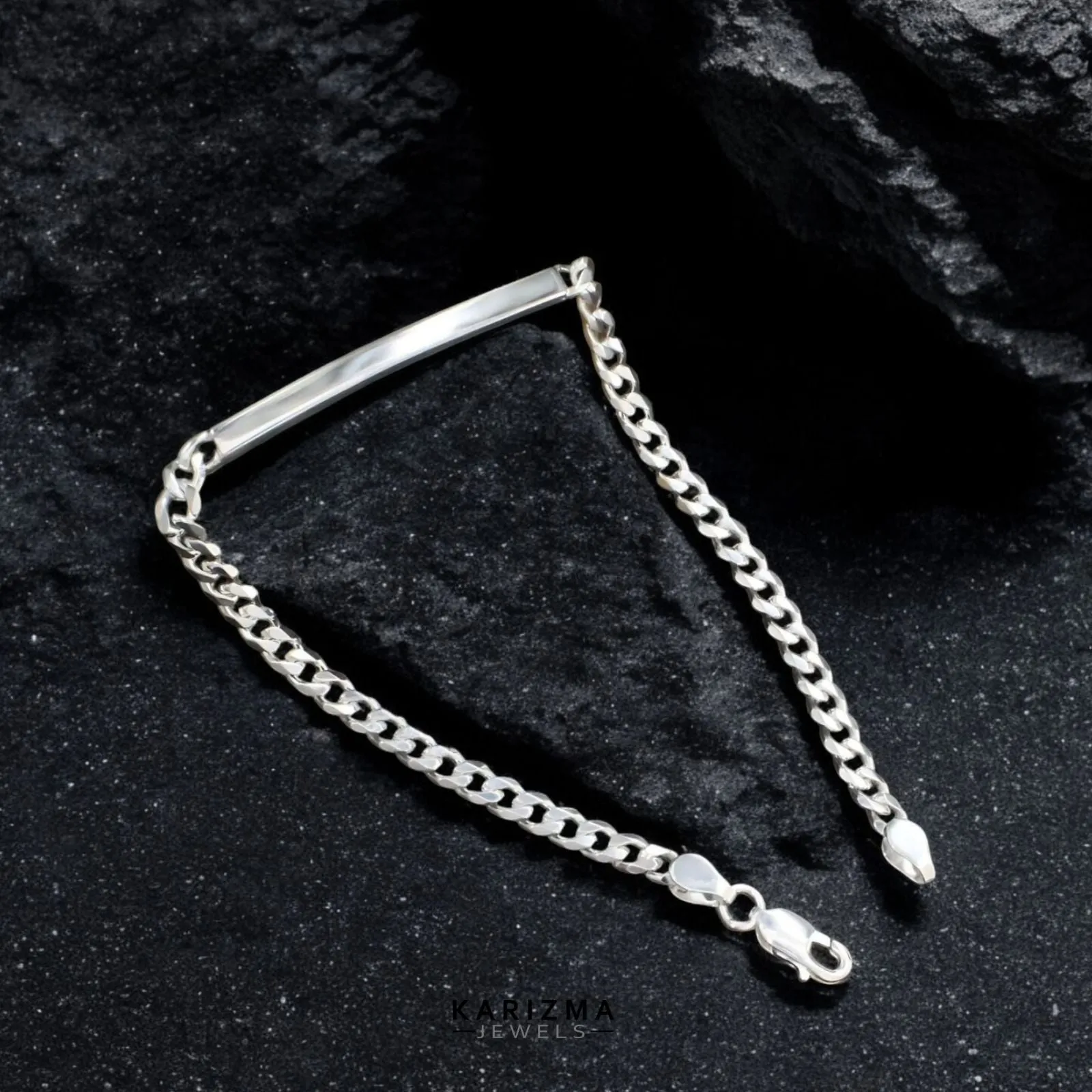 925 Sterling Silver Men's Thinnest Cuban Bracelet Man Jewelry 8.5"