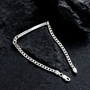 925 Sterling Silver Men's Thinnest Cuban Bracelet Man Jewelry 8.5"