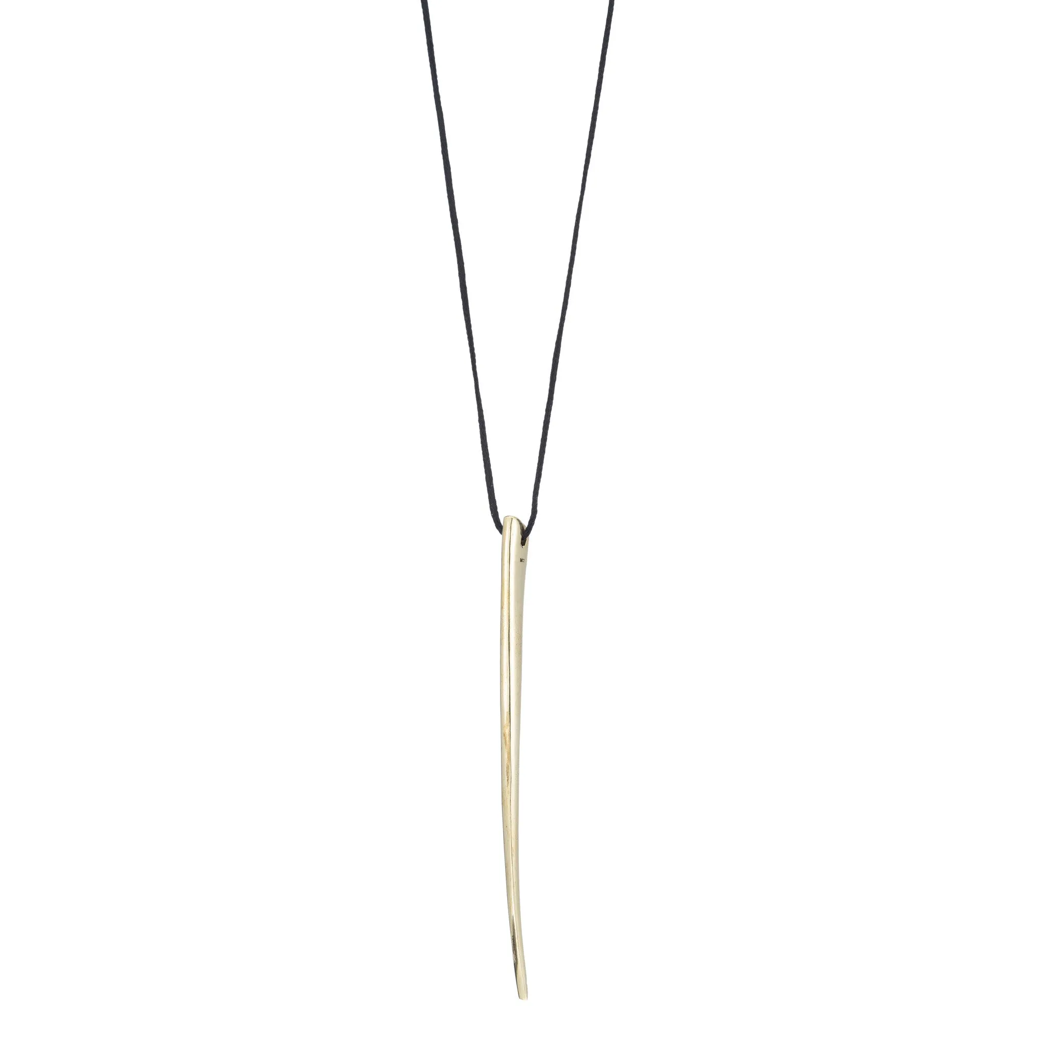A Horn Necklace - 14K Gold Plated