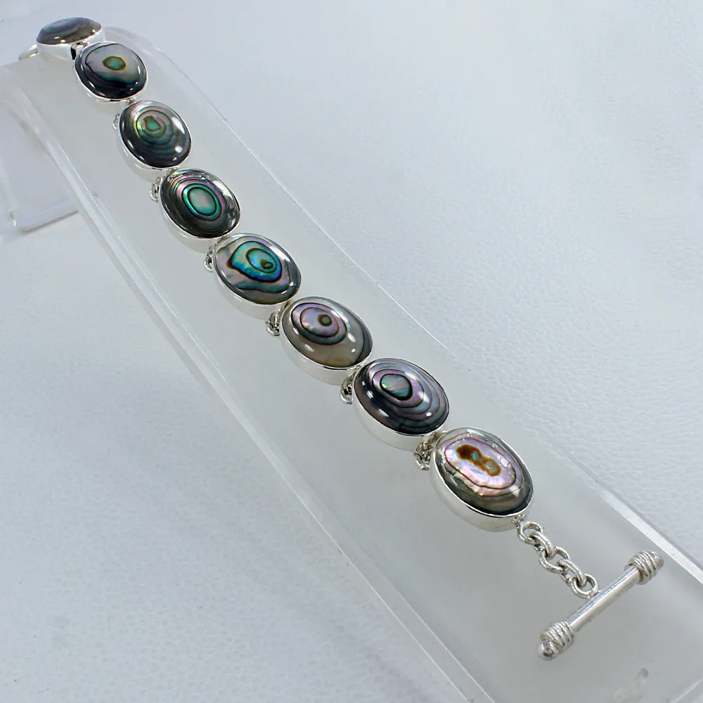 Abalone Shell Solid Sterling Silver Bracelets Jewelry