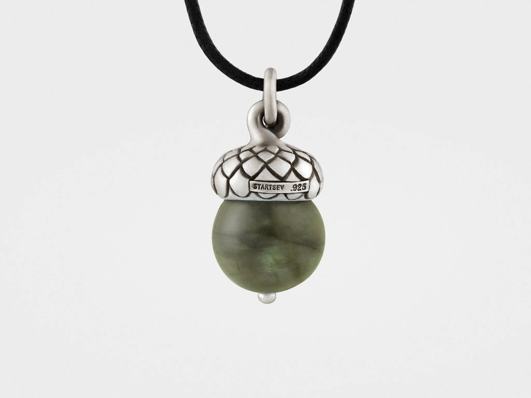 Acorn Pendant with Labradorite