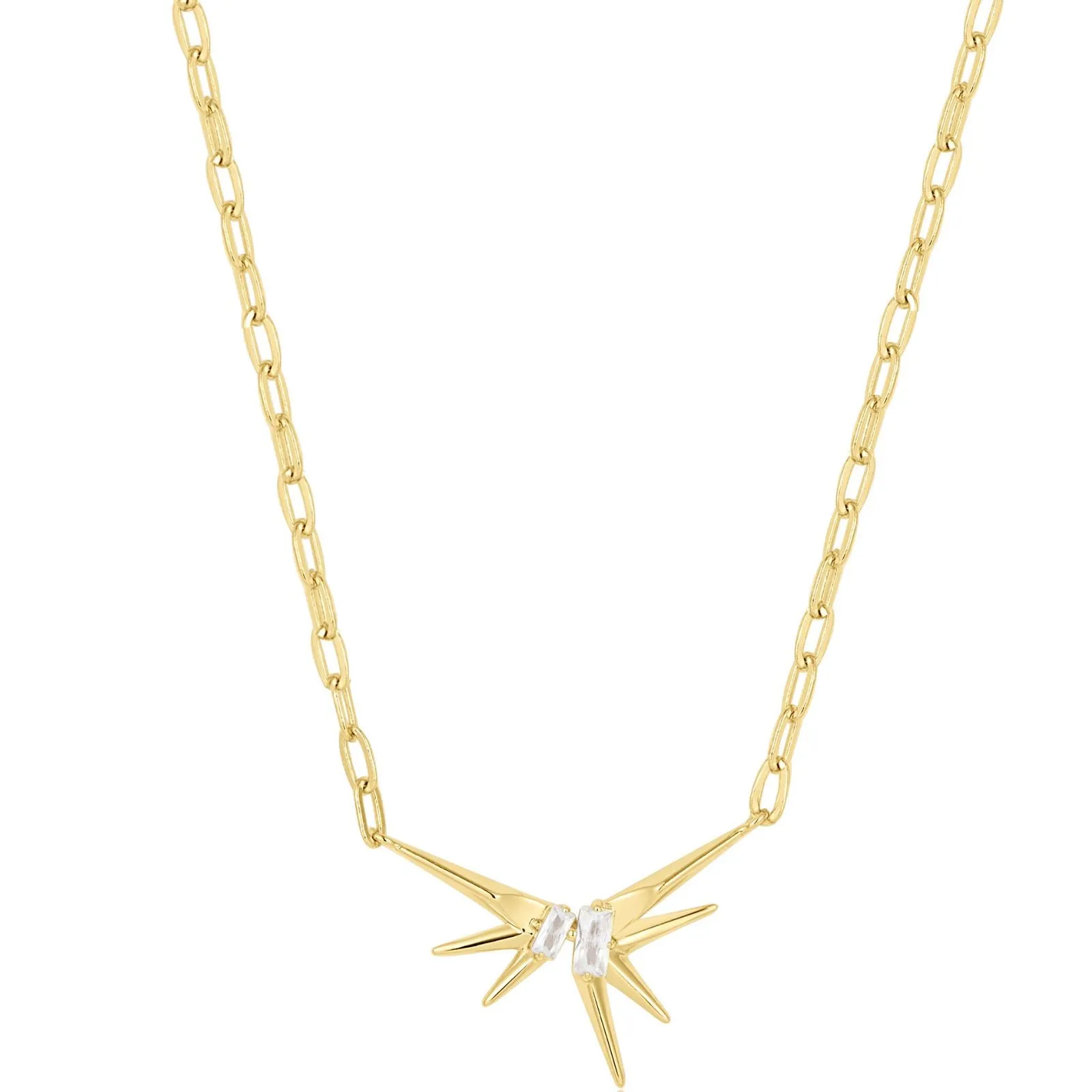 Ania Haie Polished Punk Gold Spike Necklace
