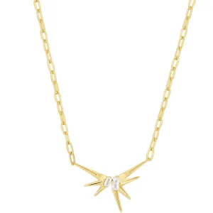 Ania Haie Polished Punk Gold Spike Necklace
