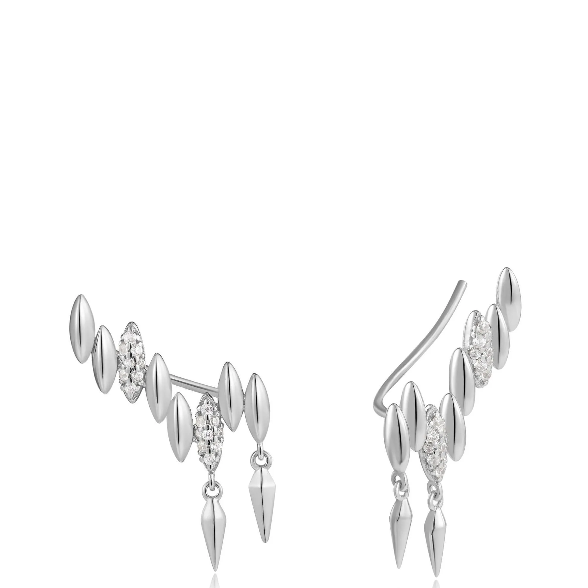 Ania Haie Spike Climber Silver Stud Earrings