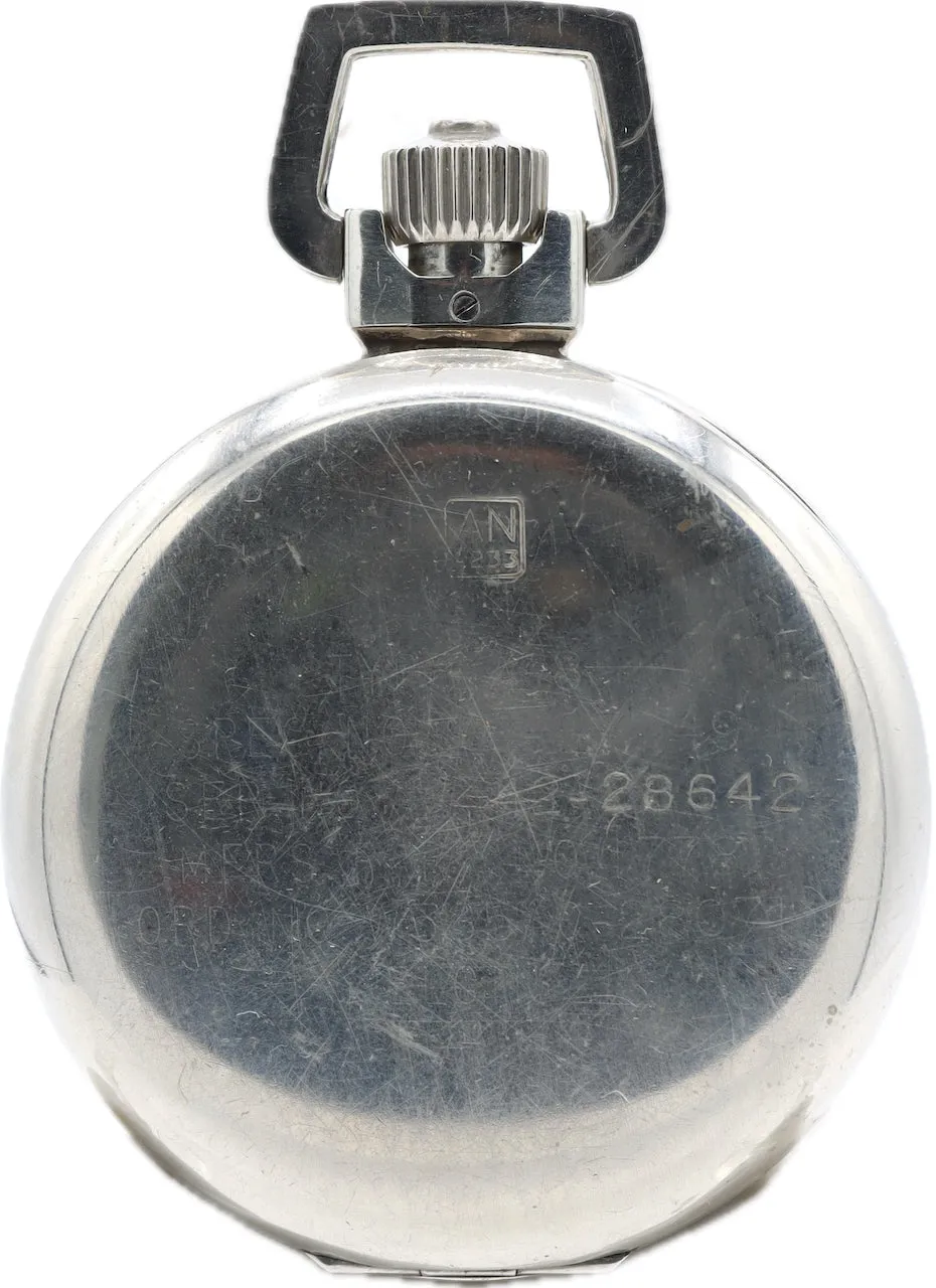 Antique 16 Size Elgin Jitterbug Military Mechanical Pocket Watch Grade 582