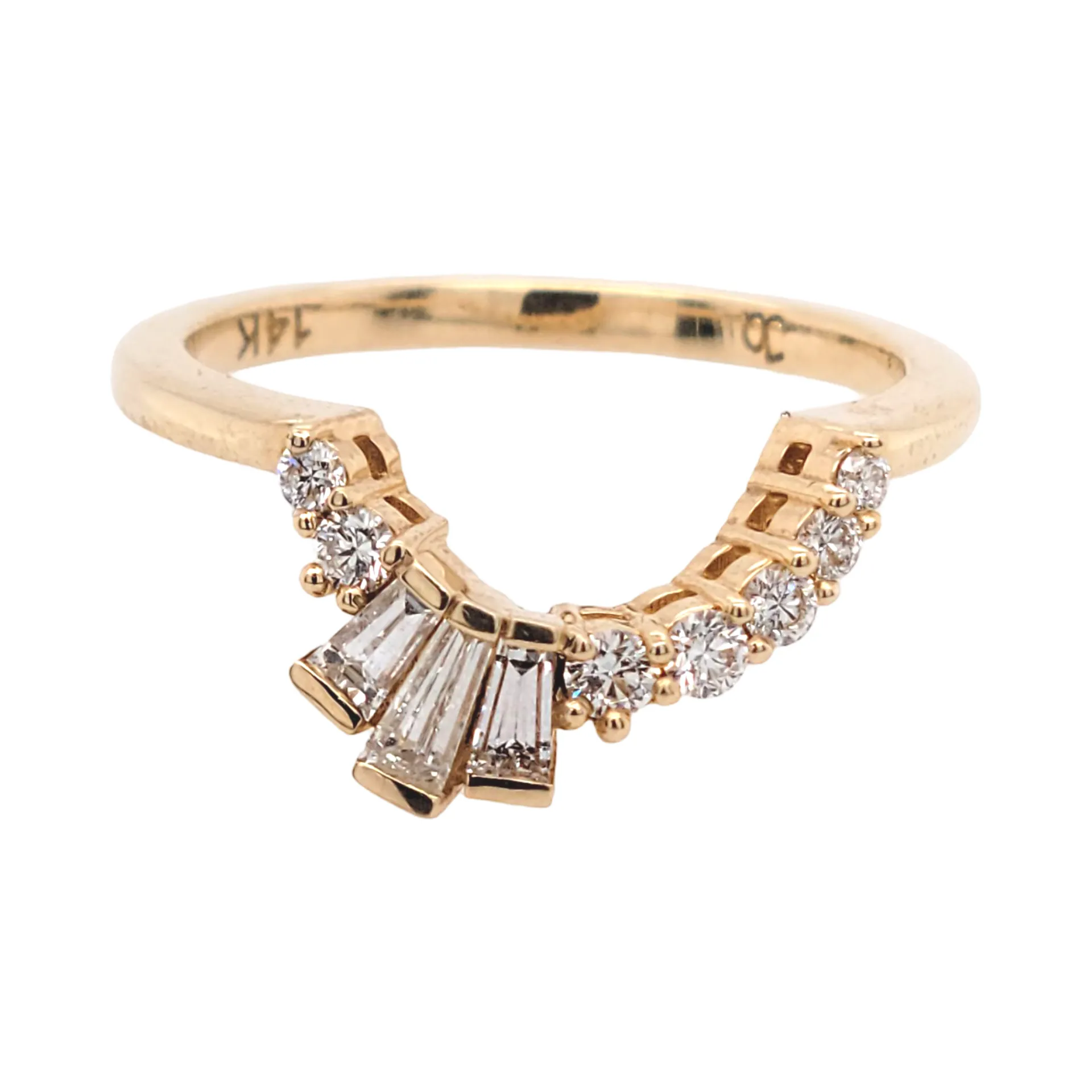 Asymmetrical Diamond Crown Band