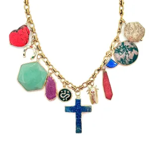 Ava Chunky Statement Charm Necklace
