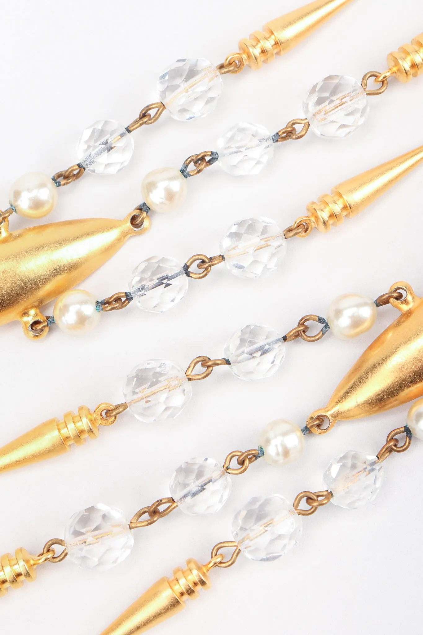 Beaded Spike Drop Earrings