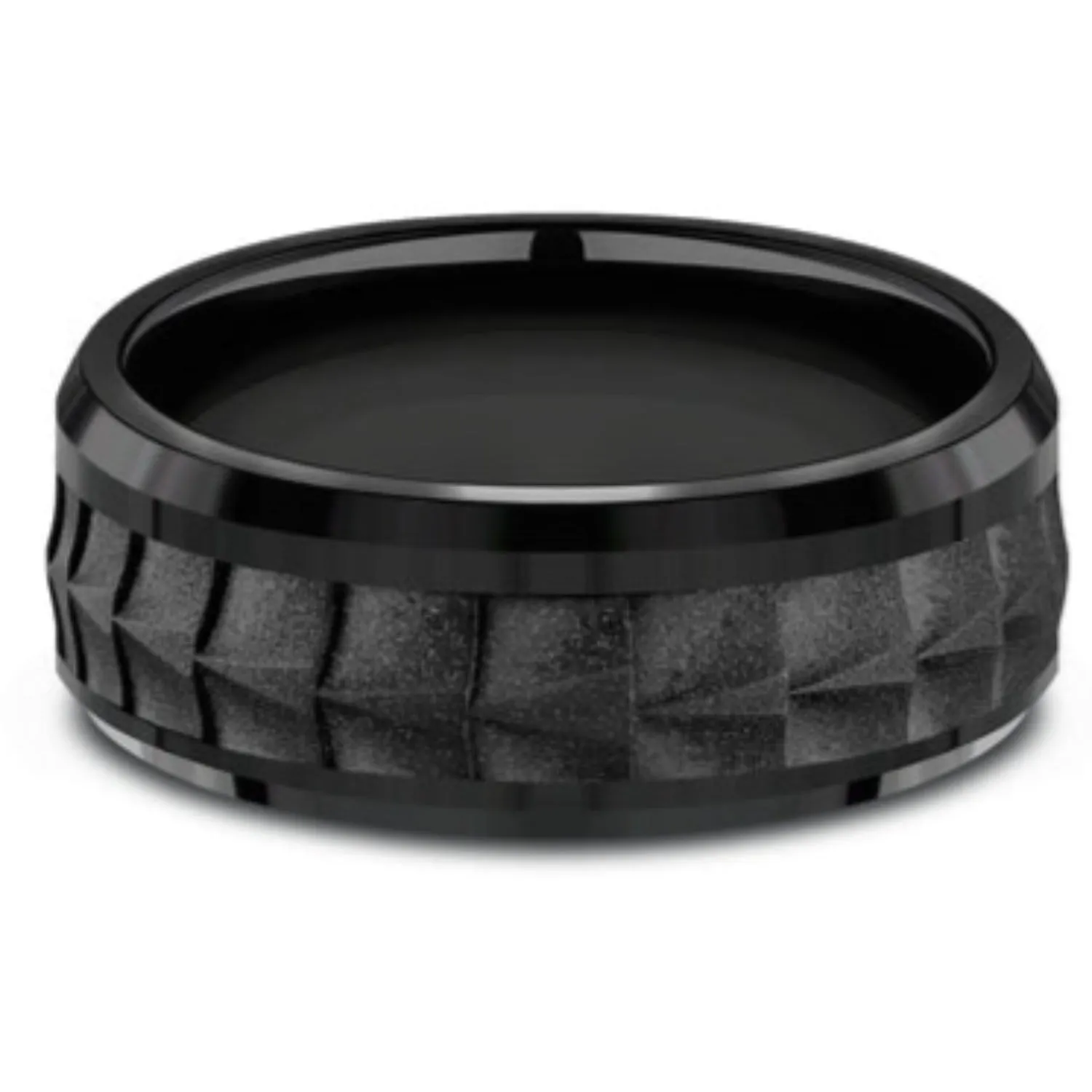 Benchmark "The Dundee" 8MM Black Titanium Wedding Band