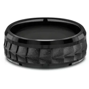 Benchmark "The Dundee" 8MM Black Titanium Wedding Band