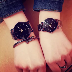 BGG Brand couple watch Fashion Stainless Steel Diamond-shaped Surface