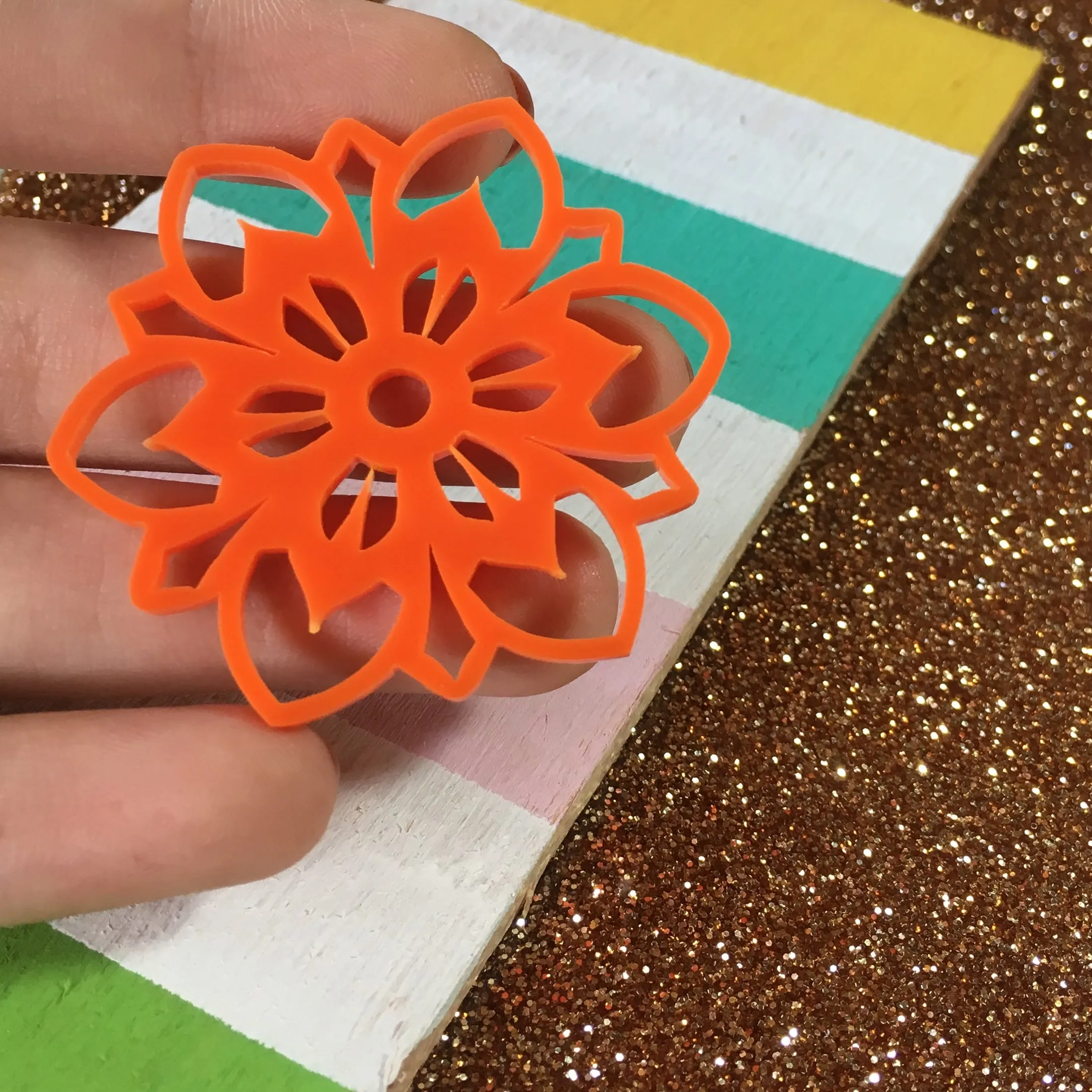 Big Mandalas Charms / 5 Pieces, 50mm
