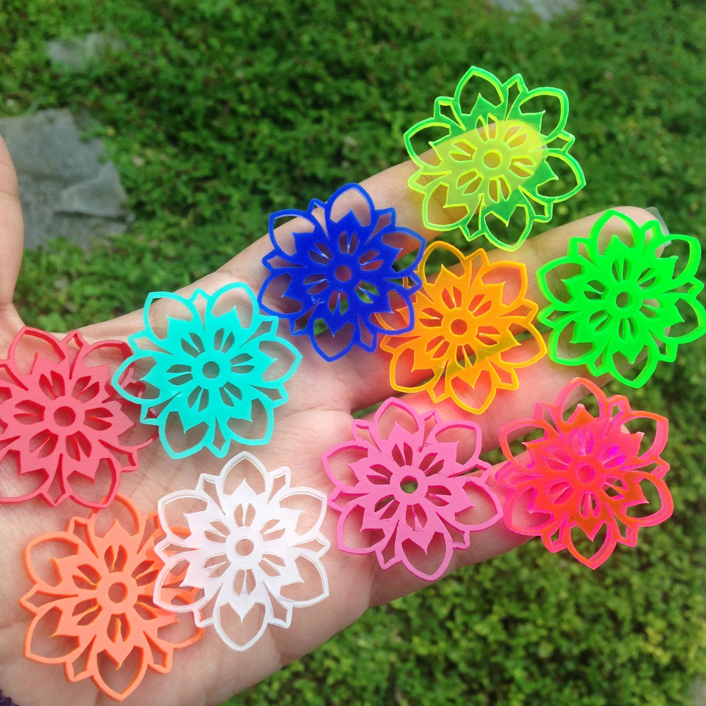 Big Mandalas Charms / 5 Pieces, 50mm
