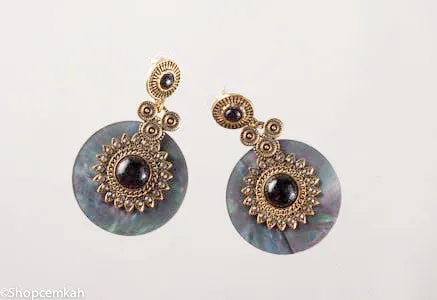 Black and Gray Antique Earring