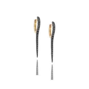 Black Diamond Long Stiletto Huggies