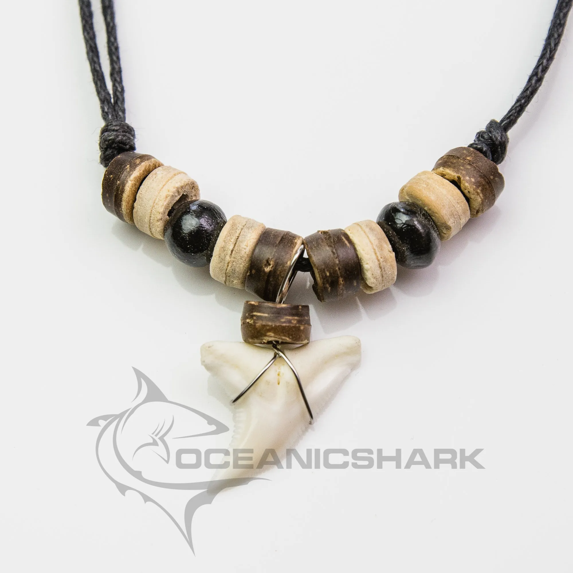 Blue Shark Tooth Necklace c116