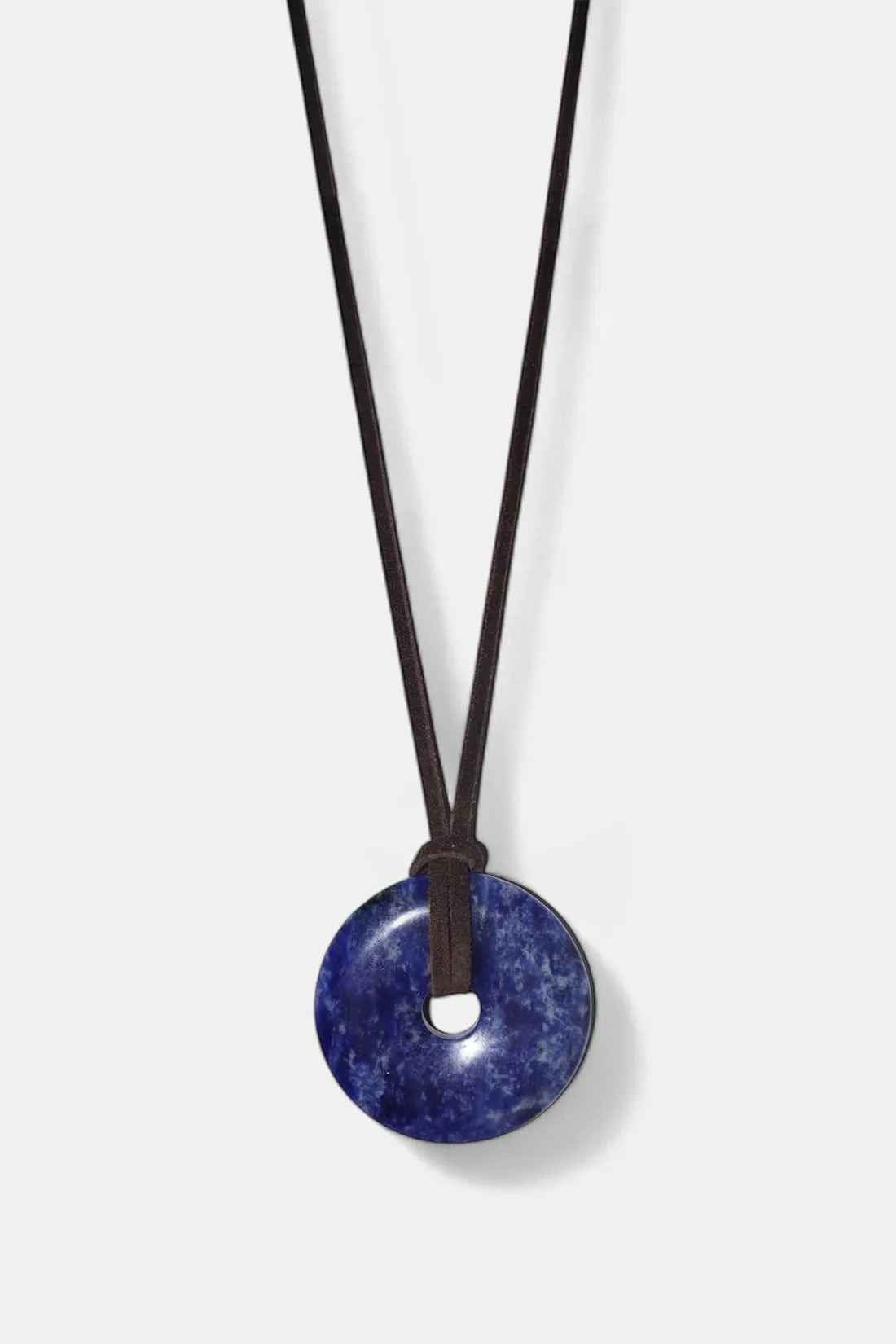 Blue Sodalite Medallion Necklace