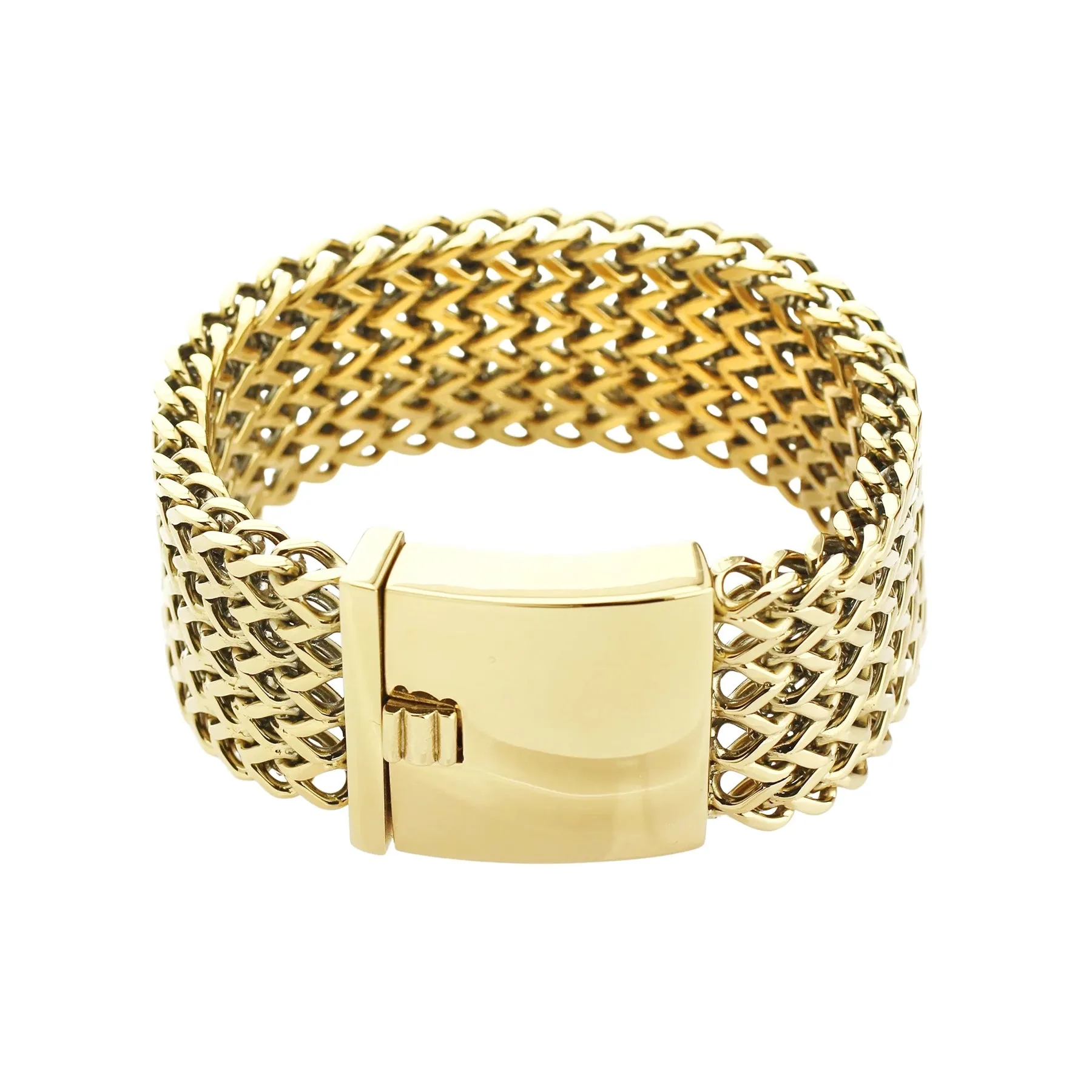 BRAIDED CHAIN CUFF