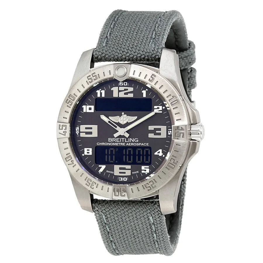 Breitling Aerospace Evo Grey Dial Grey Canvas Men's Watch E7936310/F562GCVT
