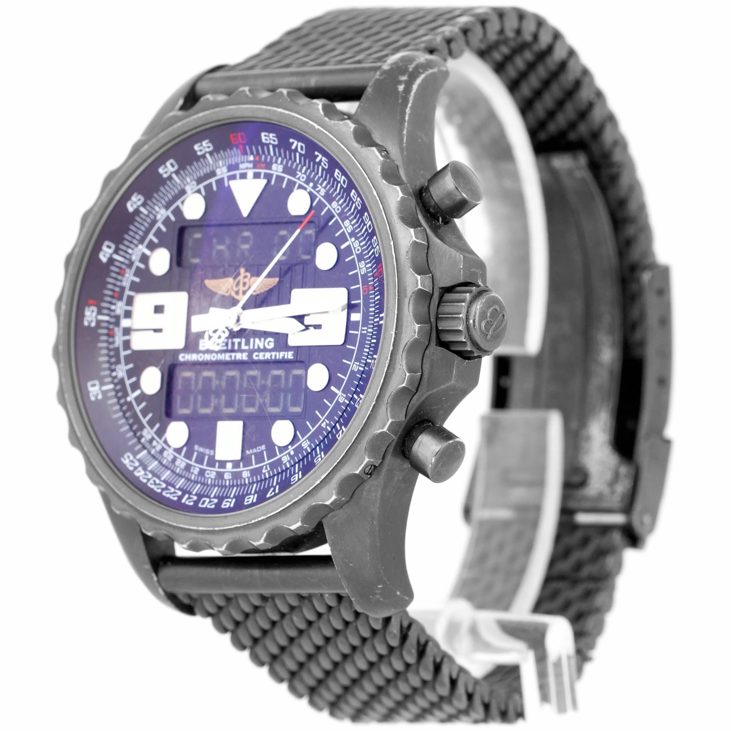 Breitling Chronospace Military Blacksteel PVD 48mm Black Quartz Limited M78365