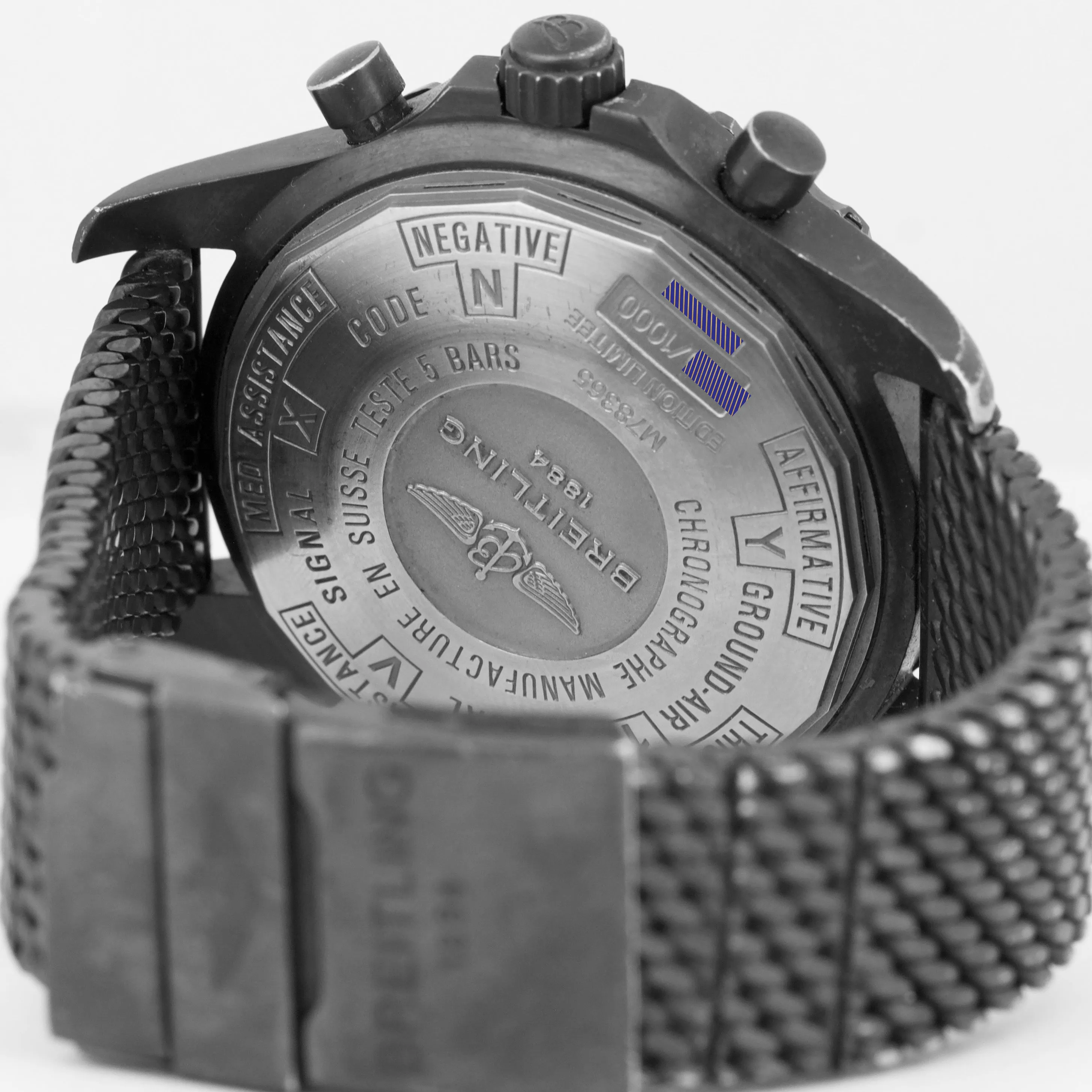 Breitling Chronospace Military Blacksteel PVD 48mm Black Quartz Limited M78365