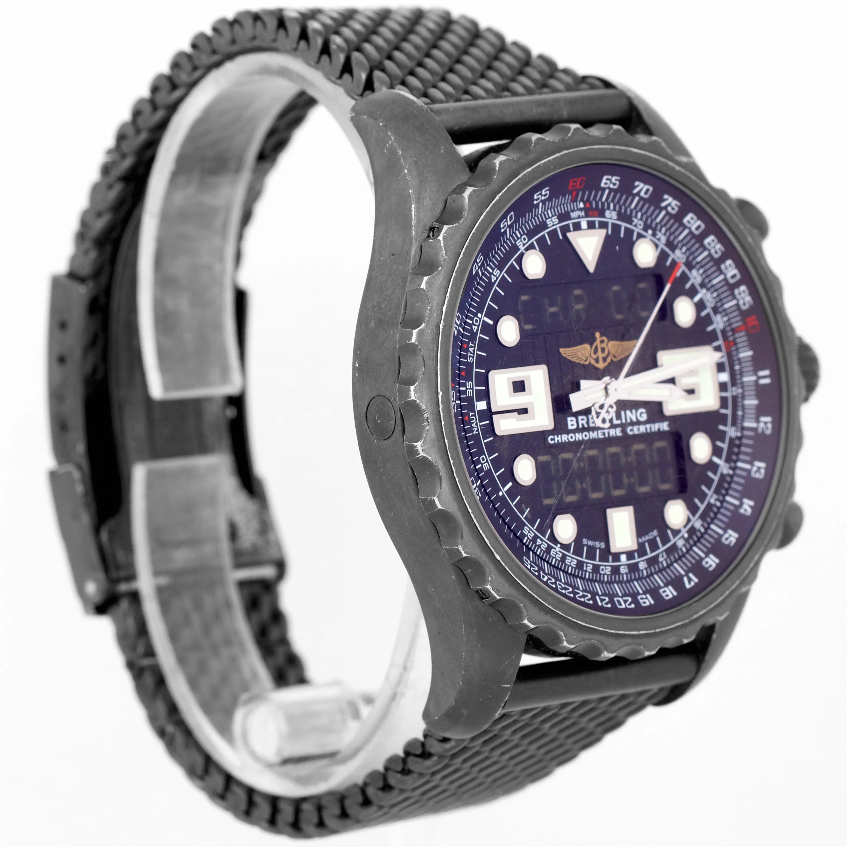 Breitling Chronospace Military Blacksteel PVD 48mm Black Quartz Limited M78365
