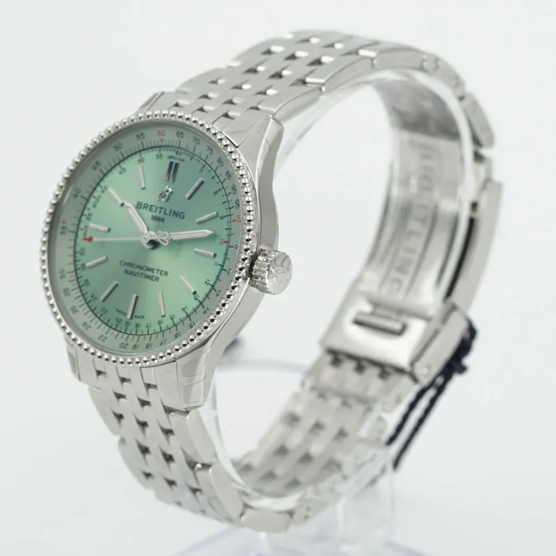Breitling Navitimer Automatic 35mm A17395361L1A Stainless Steel Green Dial