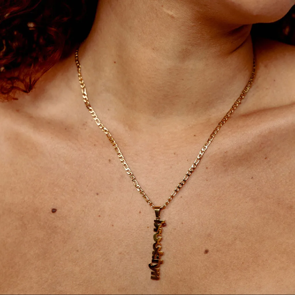 'Brooklyn' or 'Uptown' 18k Gold Nameplate Necklaces