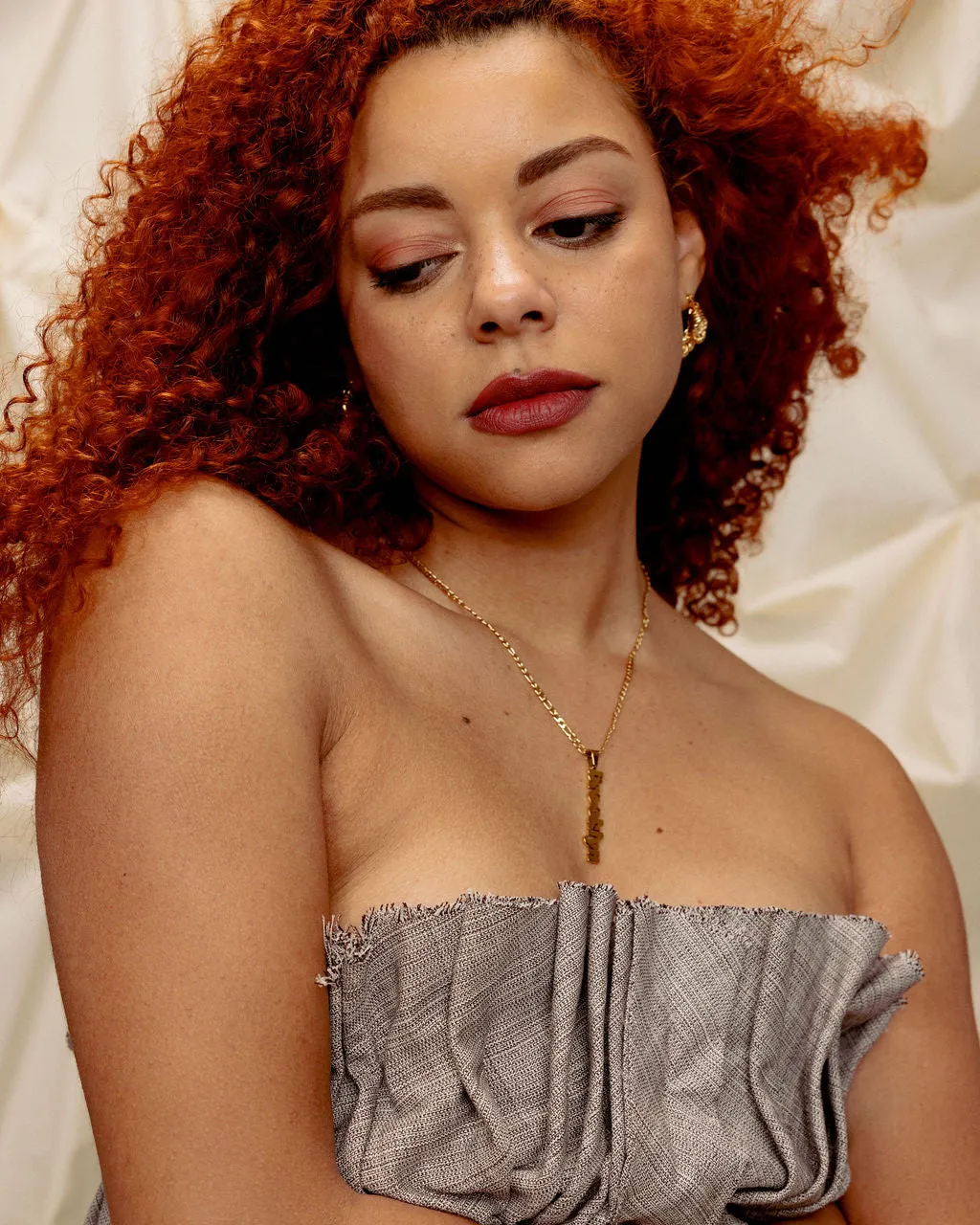 'Brooklyn' or 'Uptown' 18k Gold Nameplate Necklaces
