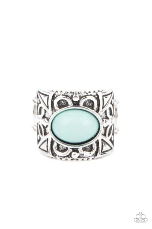 Bubbly Bonanza Blue Paparazzi Ring