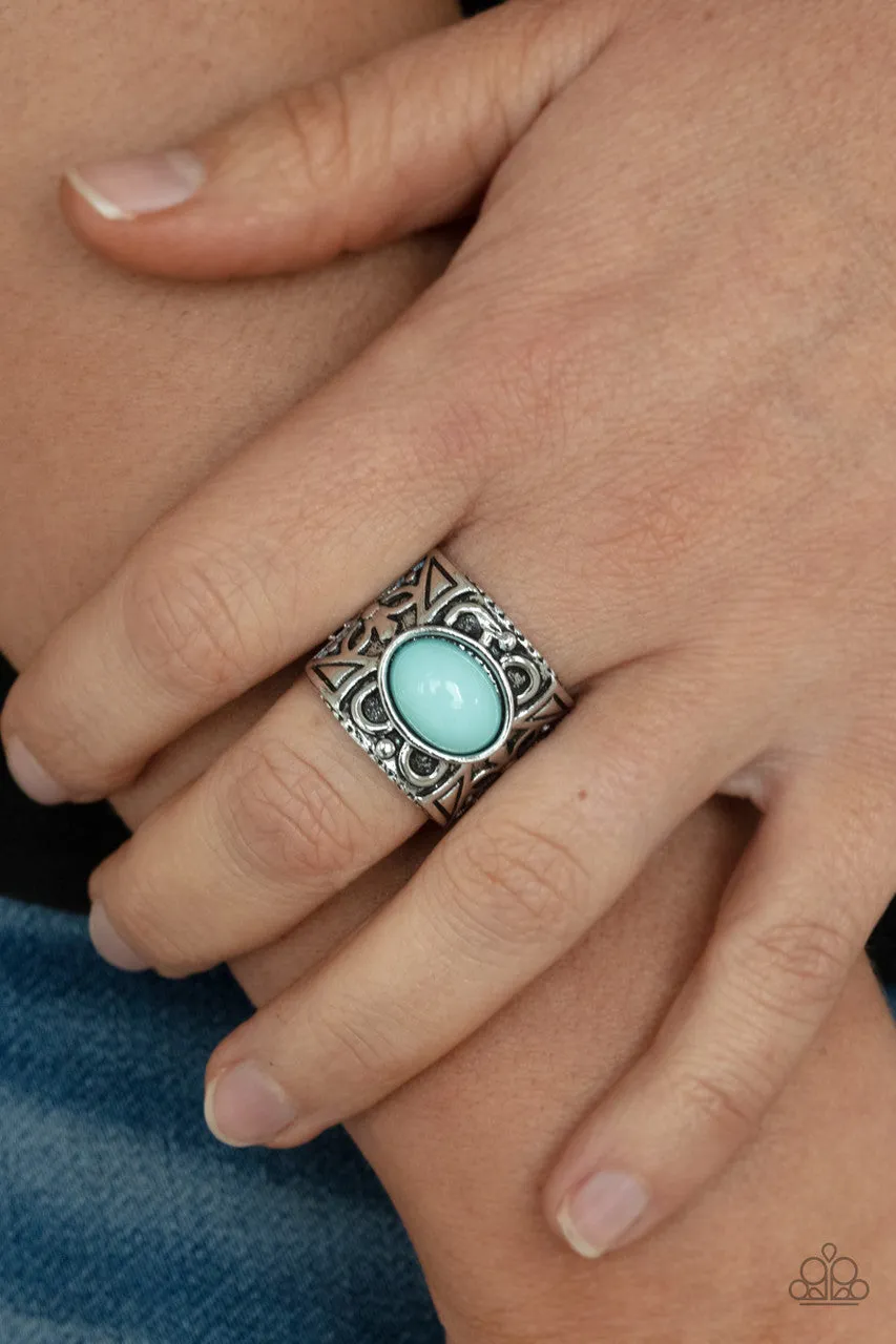 Bubbly Bonanza Blue Paparazzi Ring