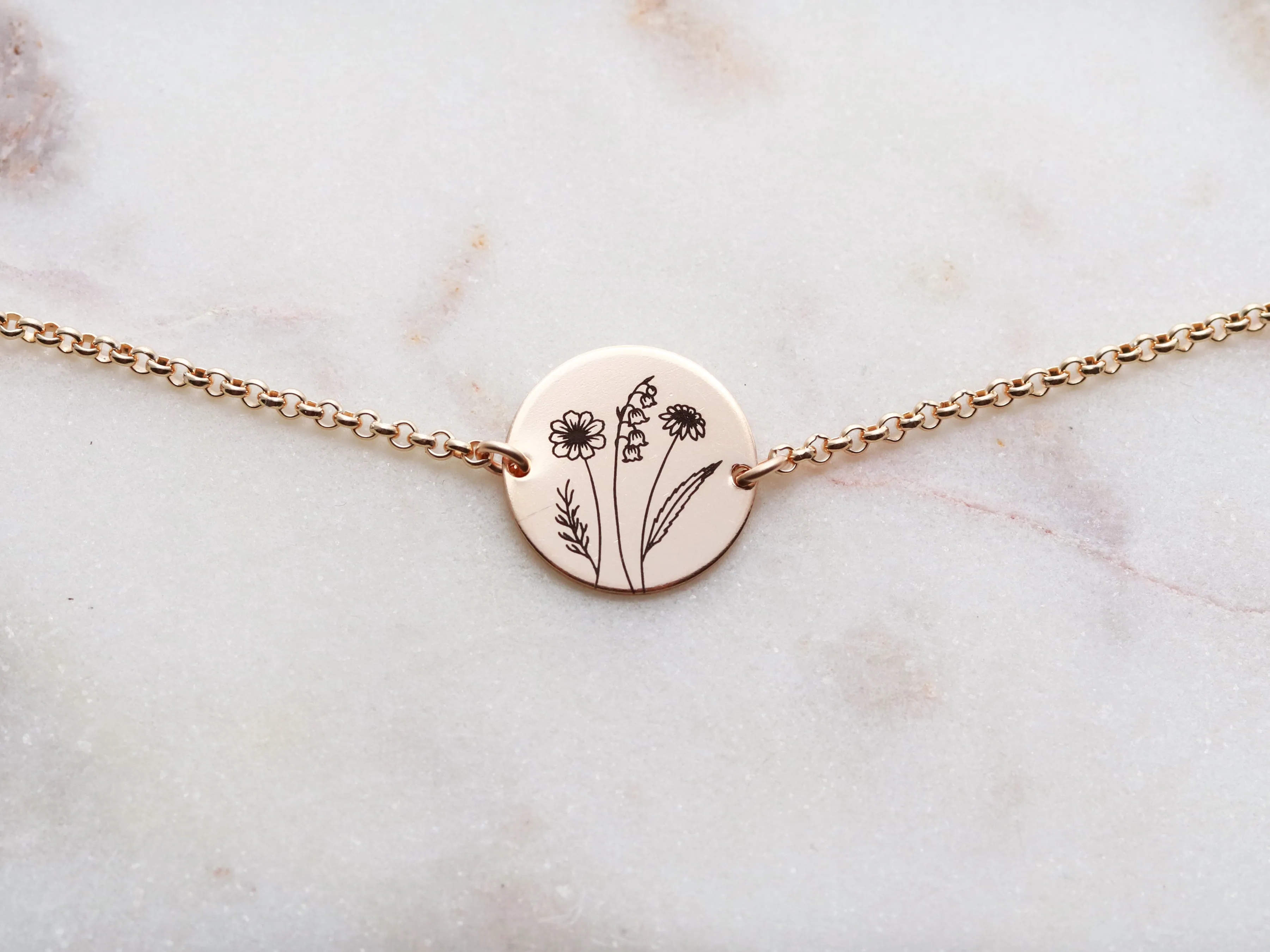 Build a Birth Flower | Chain Bracelet