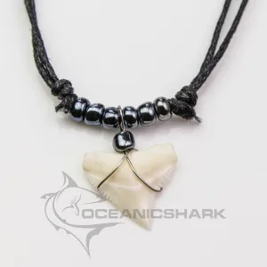 Bull Shark Teeth Necklace For Sale Grey c69
