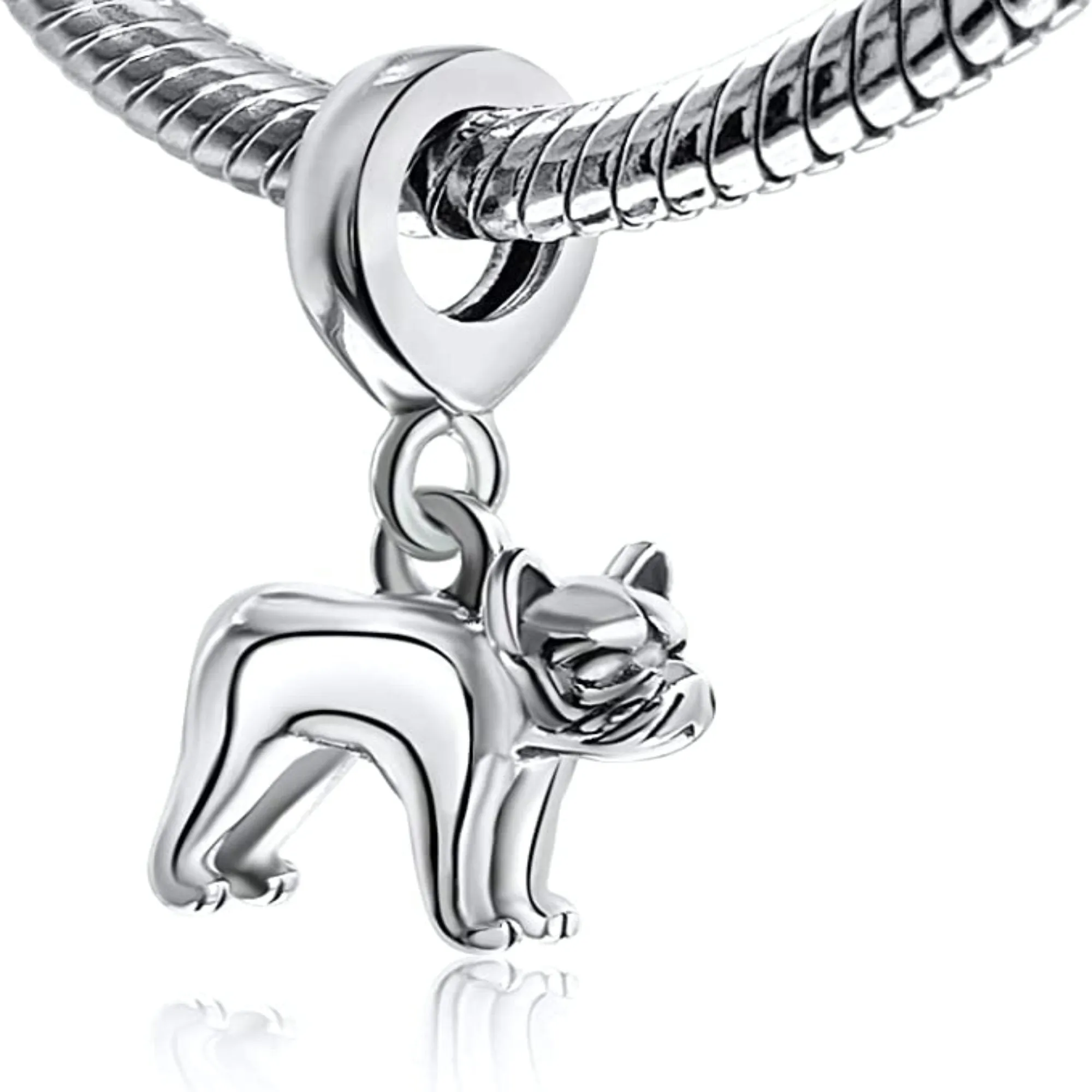 Bulldog Dangle Pendant Charm