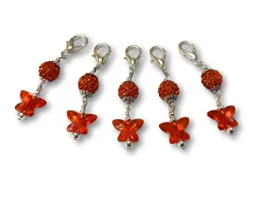 Butterfly B1 - #057 Set of 5 Stitch Markers