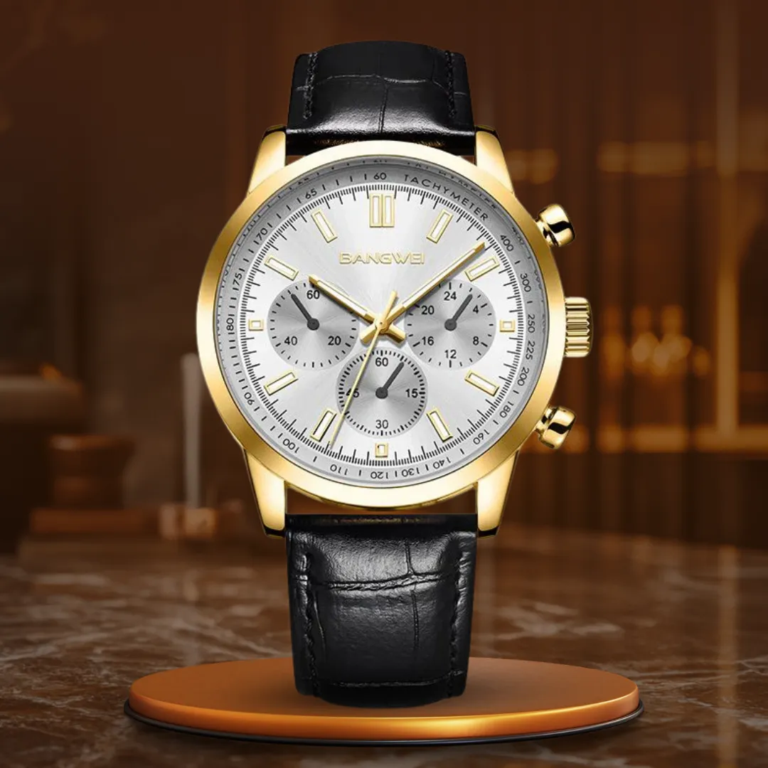 Casual Sport Military Business Leather Quartz Watch