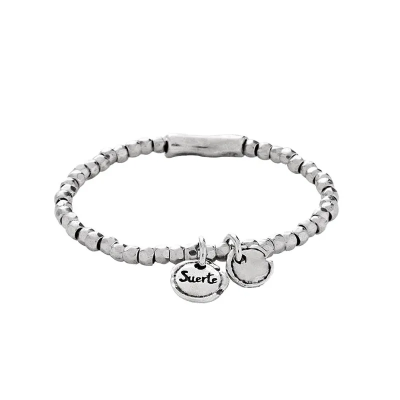 Certificated Luck bracelet, silver