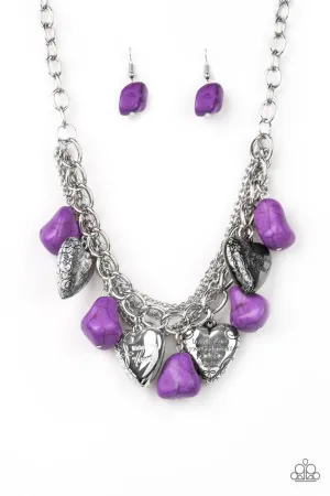 Change of Heart Purple Paparazzi Necklace