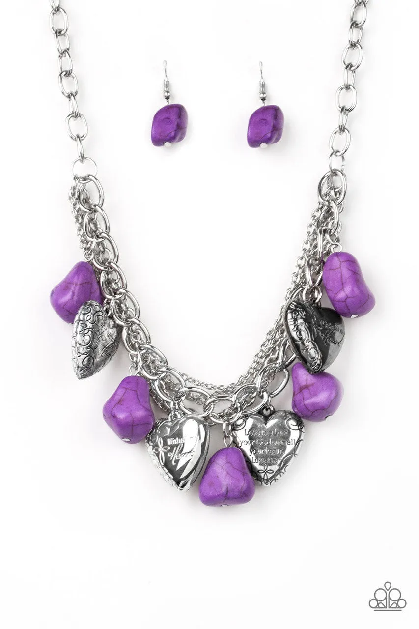 Change of Heart Purple Paparazzi Necklace
