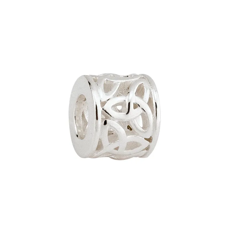 Charm Bead Trinity Knot Sterling Silver.