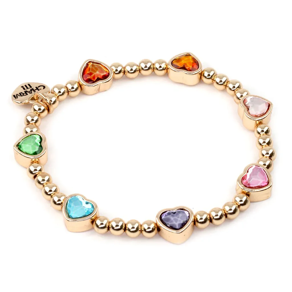 Charm It! 4MM Stretch Bead Bracelet