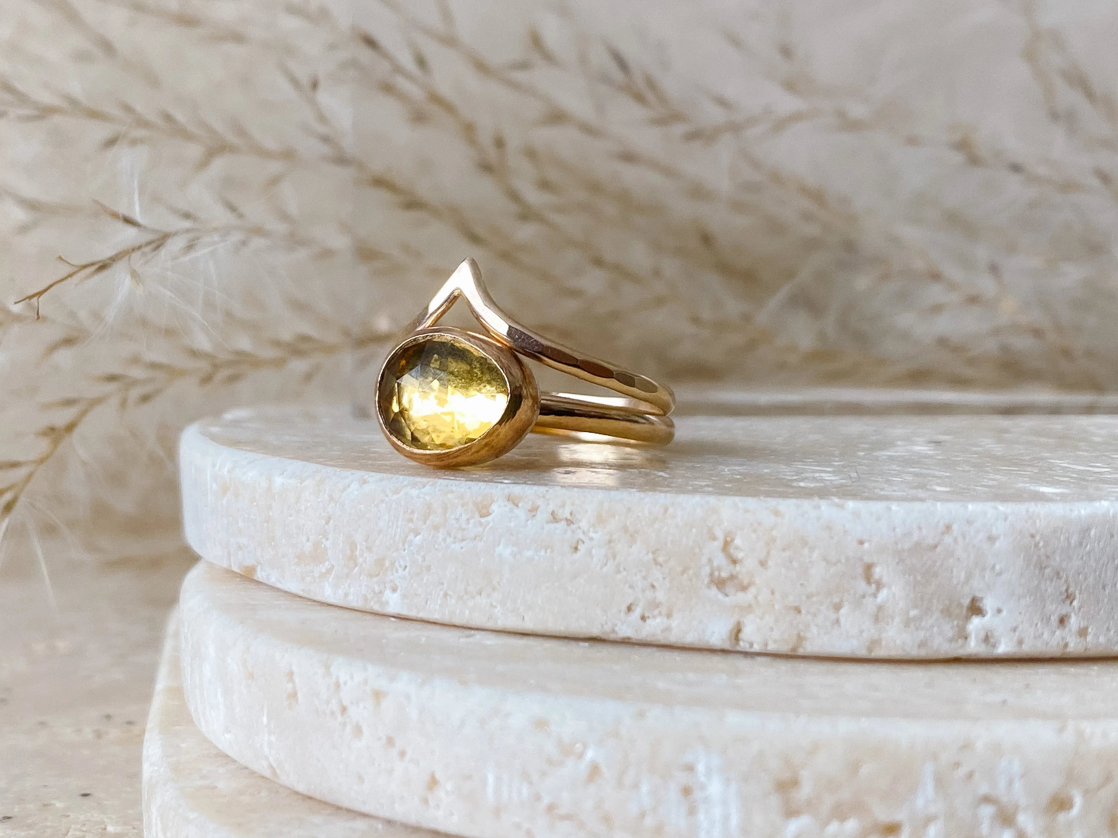 Chevron Crown Ring