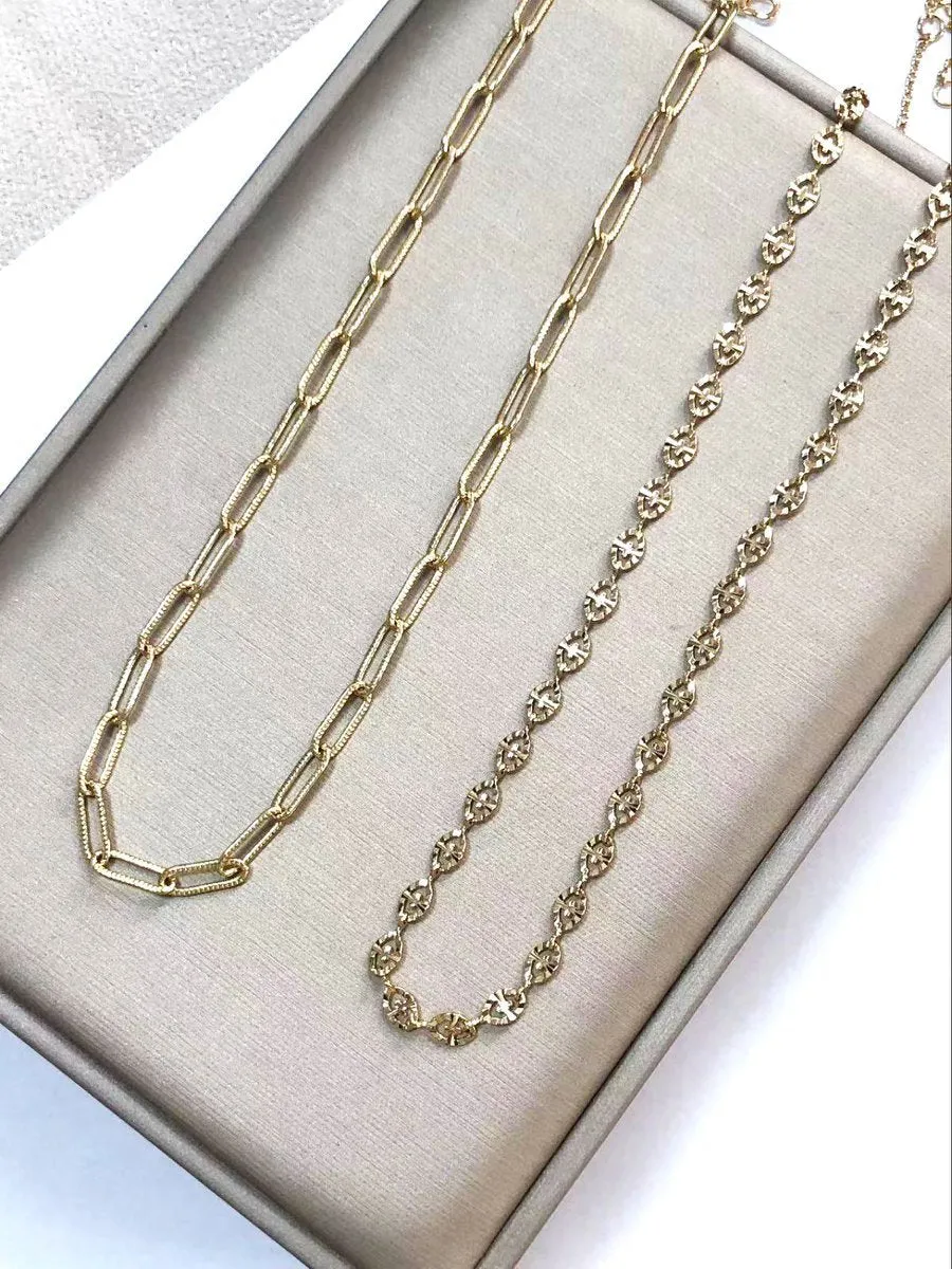 Chunky Gold Necklace For Women Layered Gold Cuban Link Chain Choker Necklace
