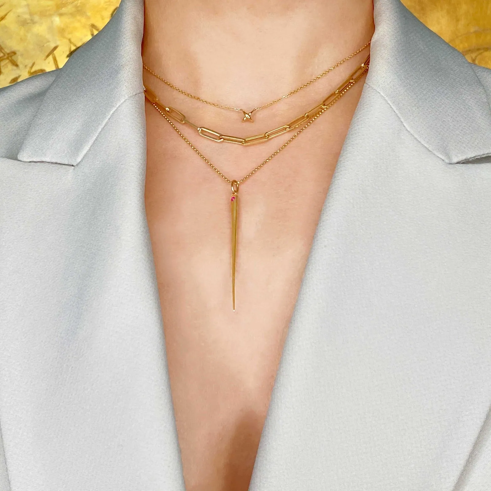 Chunky Paperclip Chain Necklace