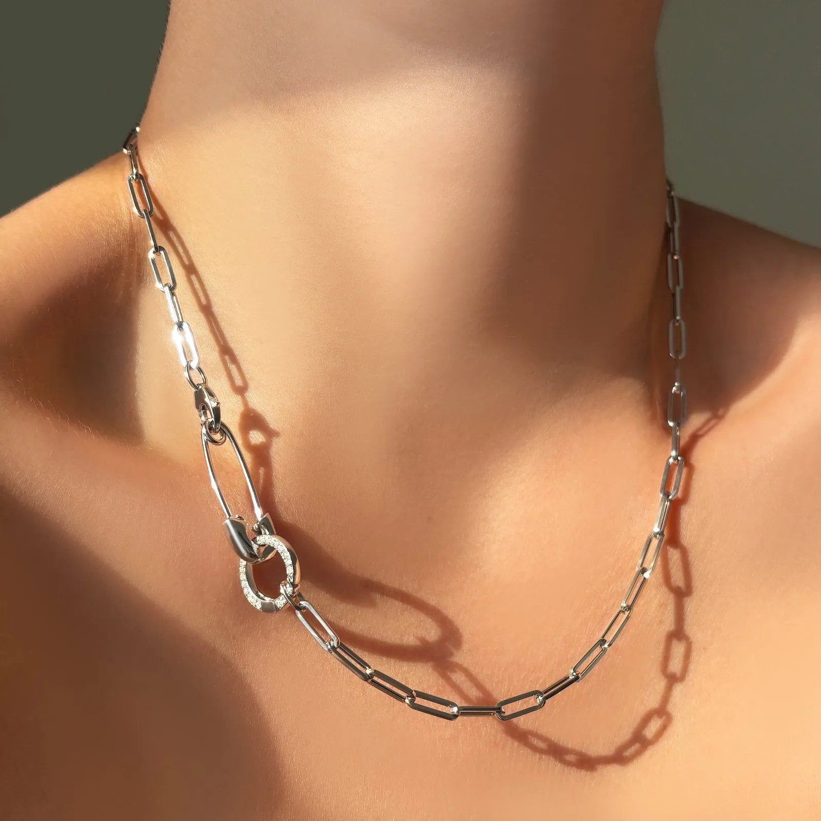Chunky Paperclip Chain Necklace