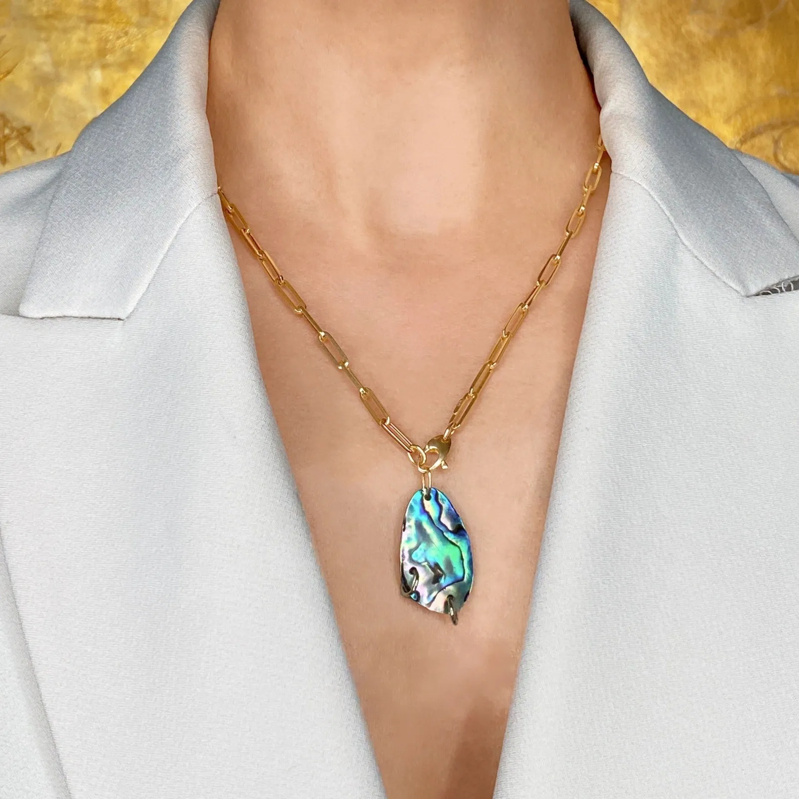 Chunky Paperclip Chain Necklace